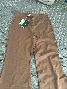 HALARA Boot-Cut Flare Pants in Mauve Brown